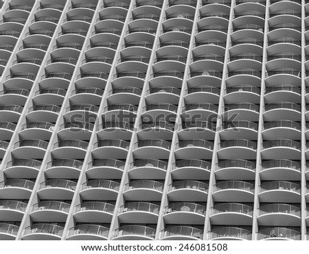 Description:  Balconies and windows. Title:  Balconies and Windows.