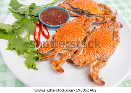 steamed crab kind of Thai food