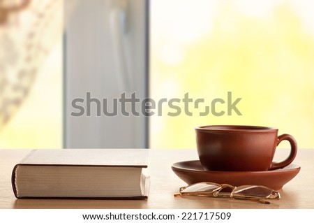 Book and tea