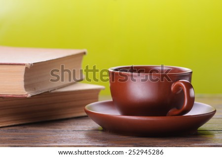 Cup of tea and books