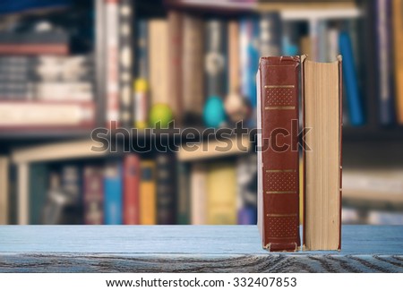 Two books on a table
