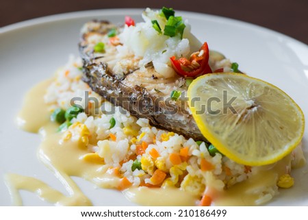 Sea Bass with Rice