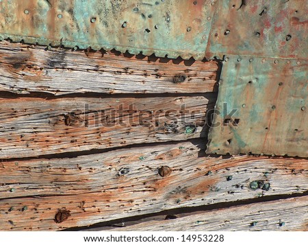 wood and copper sheathing