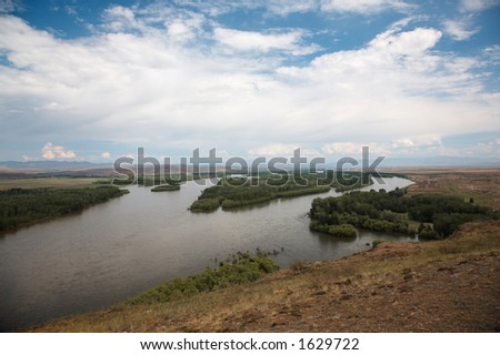 Siberian river Yenisei