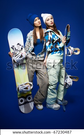 sexy girls hot piens stock photo portrait of two beautiful sporty girls with