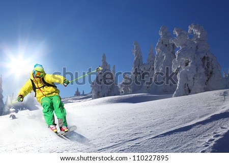 Skier Skiing