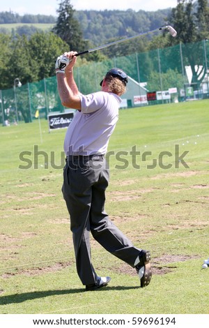 CELADNA, CZECH REPUBLIC - AUGUST 22: Miguel Angel Jimenez (SPA) at the Czech Open, European Golf Tour,  August 22, 2010, in Celadna Prosper Golf resort,  Czech Republic