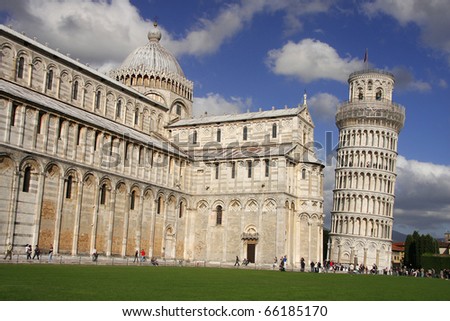 famous Leaning Tower of PISA in Italy