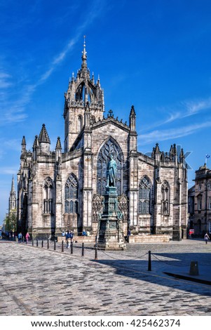 St. Giles Cathedral in  Edinburgh, Scotland