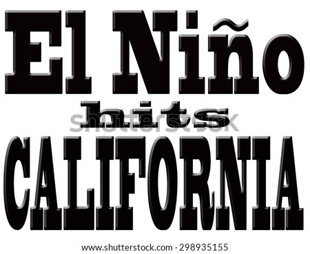 El Nino has finally come to California. The drought is not officially over but parched land is wet again for the first time in a long time. Run off into reservoirs is occurring.