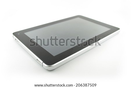 tablet white background