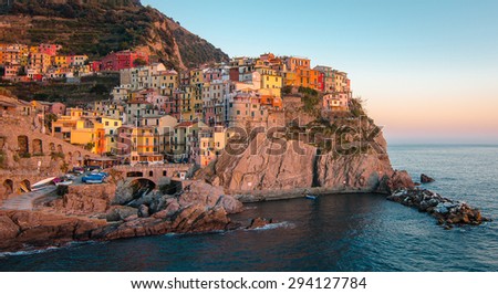 Love at first sight : Manarola , Cinque Terre, Italy. rated the 3rd most beautuful place in the world.