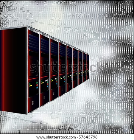 Computer Servers Bitmap Background