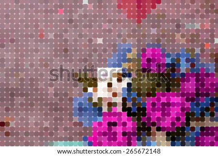 Abstract pixels colorful background ,created technique from paper