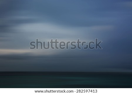 An image of an abstract seascape in motion blur