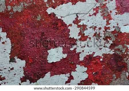 grunge painted old wall red tone background texture