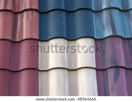 Multi Colored Roofing Tiles