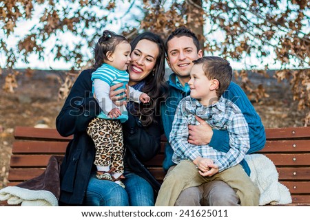 Italian family enjoying a day at the park -- taken at San Rafael Park in Reno, Nevada, USA