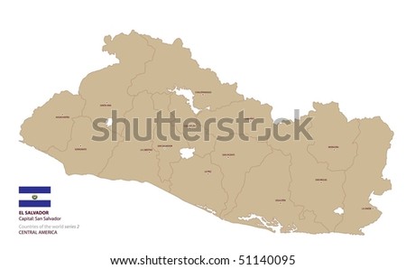 Vector Map Of El Salvador maps of el salvador. Vector Map Of El Salvador