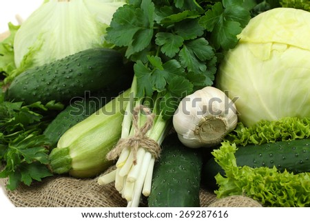 collection of green vegetables
