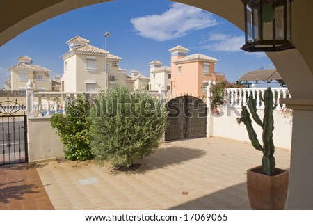 View from a typical Spanish villa in Quasada southern Spain