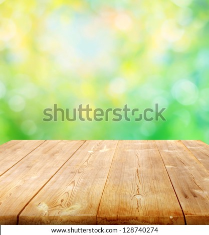Summer Background With Wooden Planks