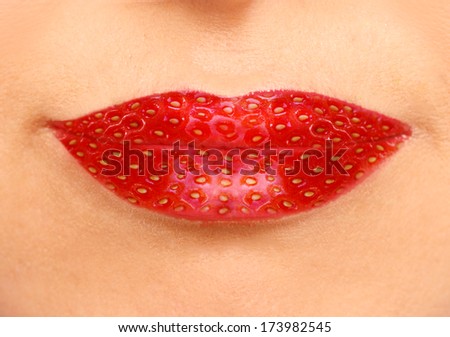 Female Strawberry Lips