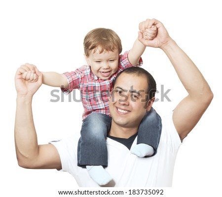 happy father and son happy father and son