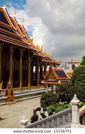 Roof of the pagoda in Bangkok Royal Palace