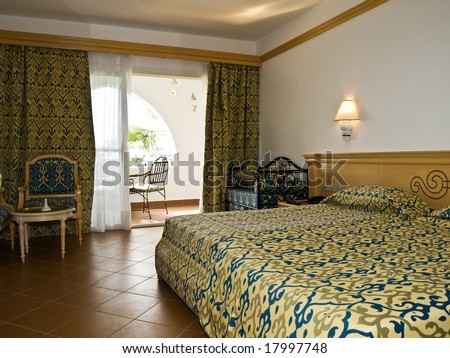 Sleeping room with king-size bed