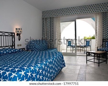 Sleeping room with king-size bed