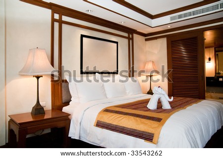 Sleeping room in a hotel