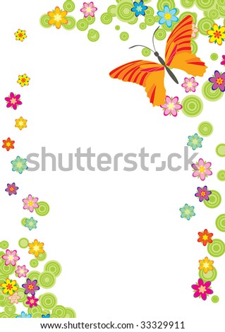 Butterfly frame vector 343942 by Pugovica88