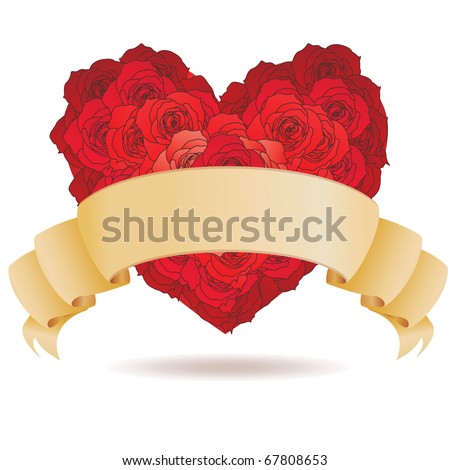 Clip Art Hearts And Roses. Vertical banners clip art