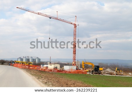 Construction site in early stage