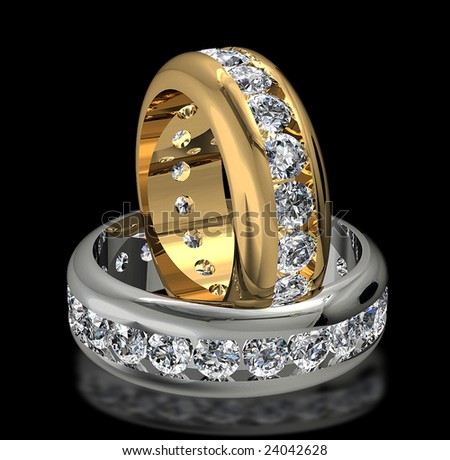 dark wedding rings. expensive diamond wedding rings