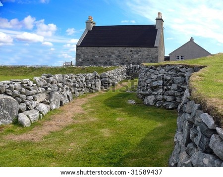 Traditional farming croft, Isle of Lewis, Scotland