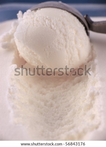 milk ice cream close up