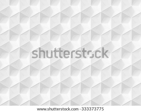 White Stars Hexagons and Rhombus Pyramids - Horizontal Background