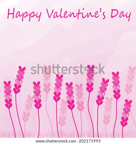Valentines love flower