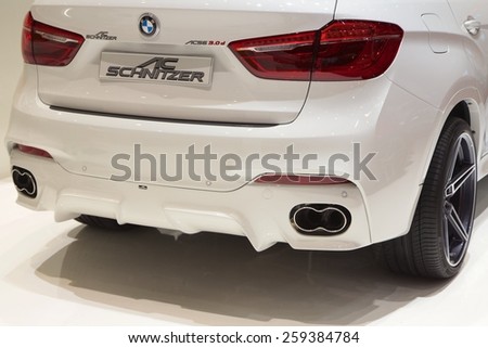 2015 AC Schnitzer BMW X6 (F15) presented the 85th International Geneva Motor Show on March 3, 2015 in Palexpo, Geneva, Switzerland