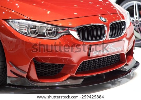 2015 AC Schnitzer BMW M4 (F82) presented the 85th International Geneva Motor Show on March 3, 2015 in Palexpo, Geneva, Switzerland