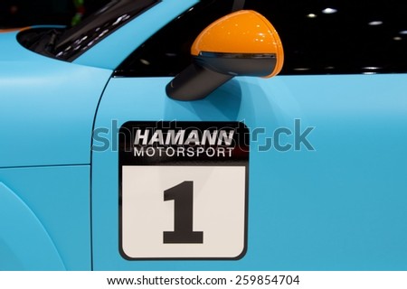 2015 Hamann Porsche Macan S Diesel presented the 85th International Geneva Motor Show on March 3, 2015 in Palexpo, Geneva, Switzerland