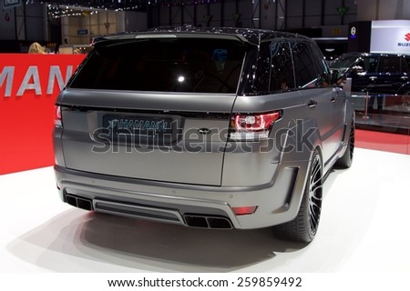 2015 Hamann Range Rover Sport presented the 85th International Geneva Motor Show on March 3, 2015 in Palexpo, Geneva, Switzerland