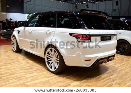 2015 Startech Range Rover Sport presented the 85th International Geneva Motor Show on March 3, 2015 in Palexpo, Geneva, Switzerland