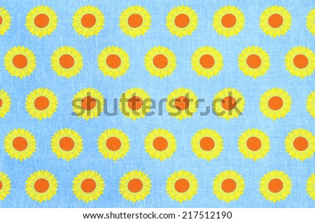 sun flower cloth pattern