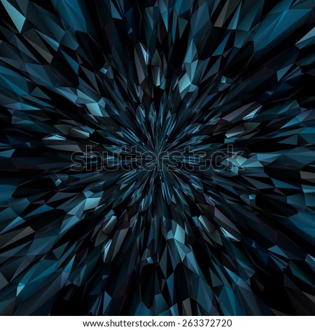 Abstract Crystal Triangular Background
