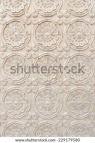 Concrete pattern wall background, SE Asia Style