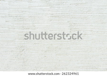 Concrete white liner pattern wall texture background, close up