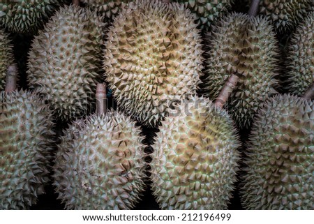 durian king of fruit background